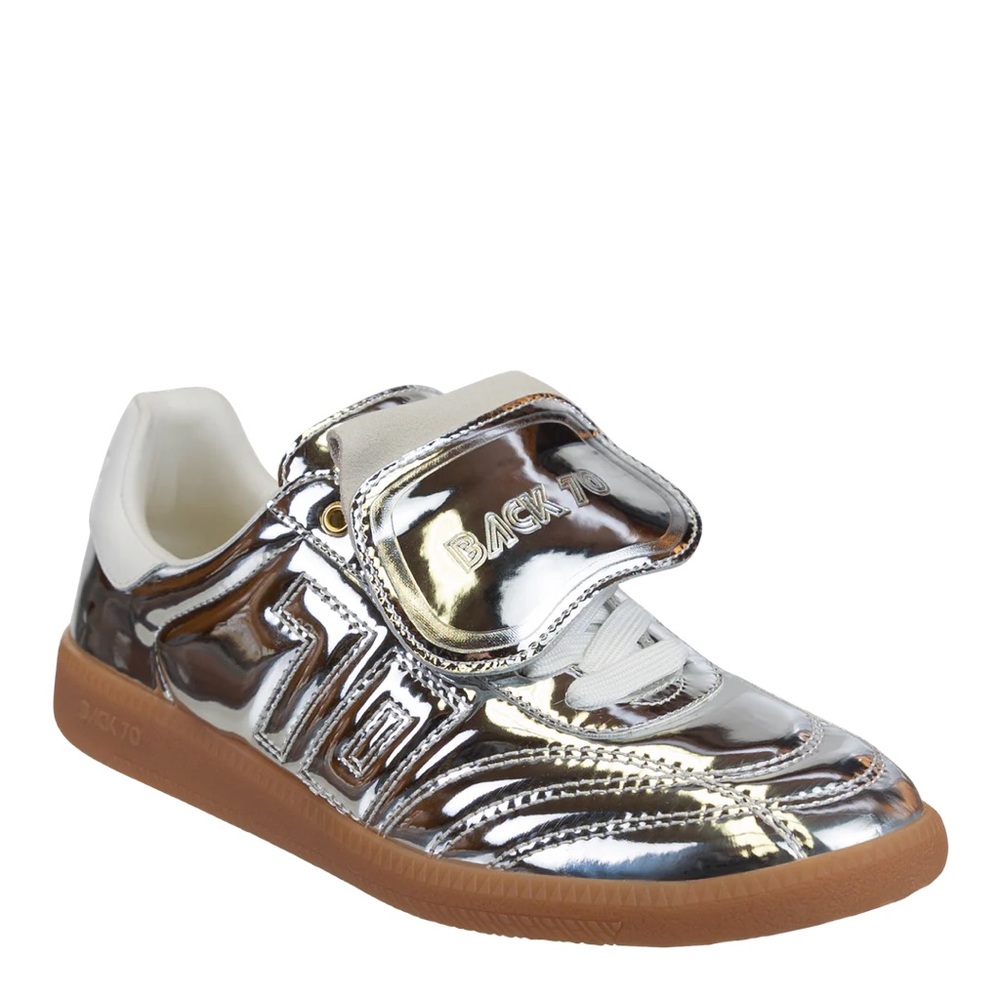 EUC Back 70 FLUFFY in SILVER Sneakers EU Size 36 US Size 6